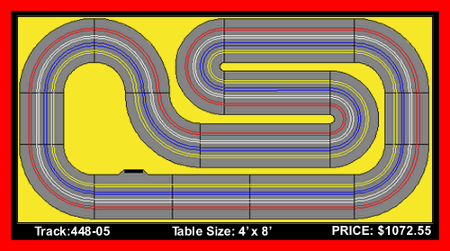 448-05new 8 ft slot car track